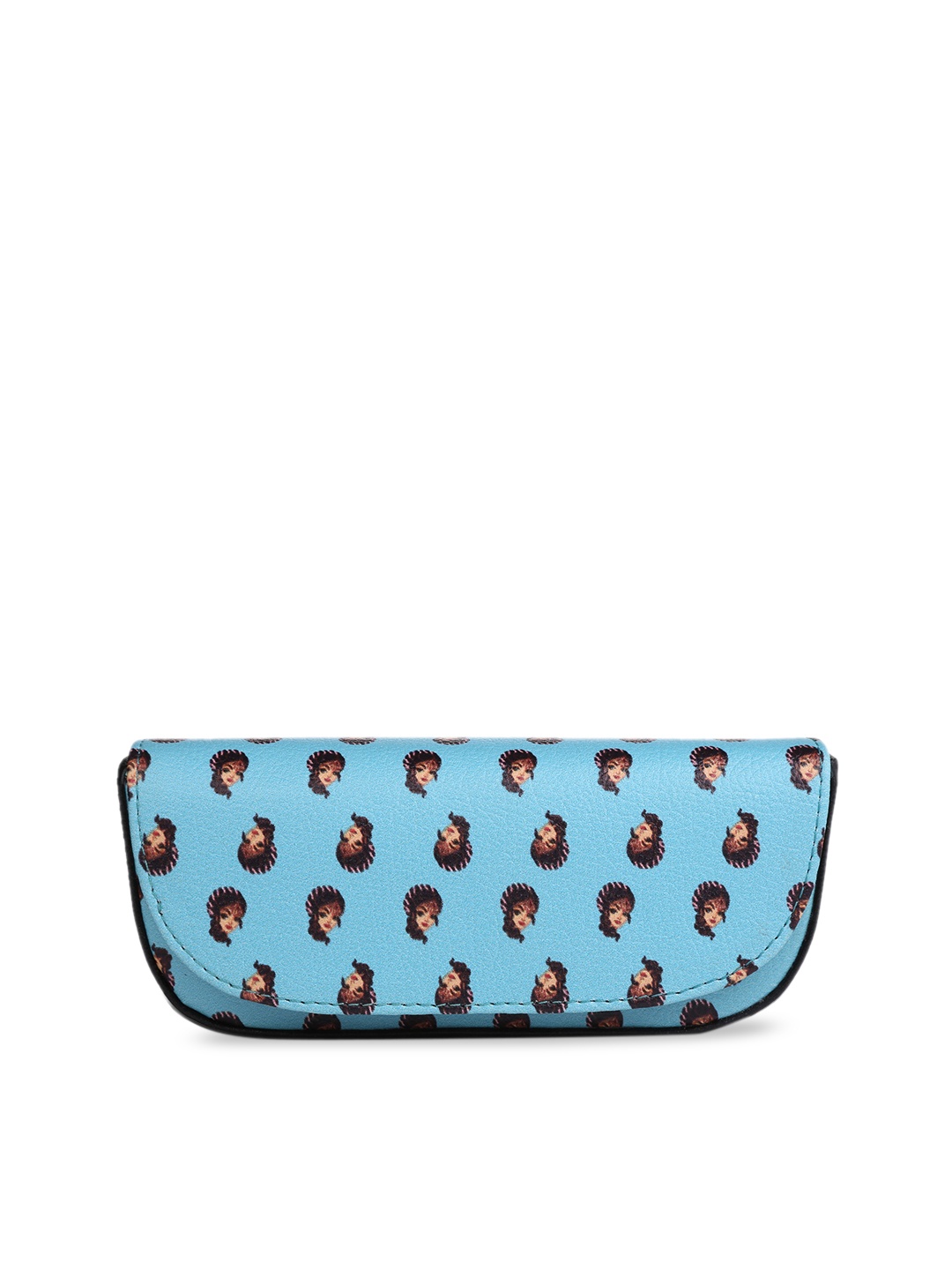 Vdesi Women Turquoise Blue Printed Sunglass Case
