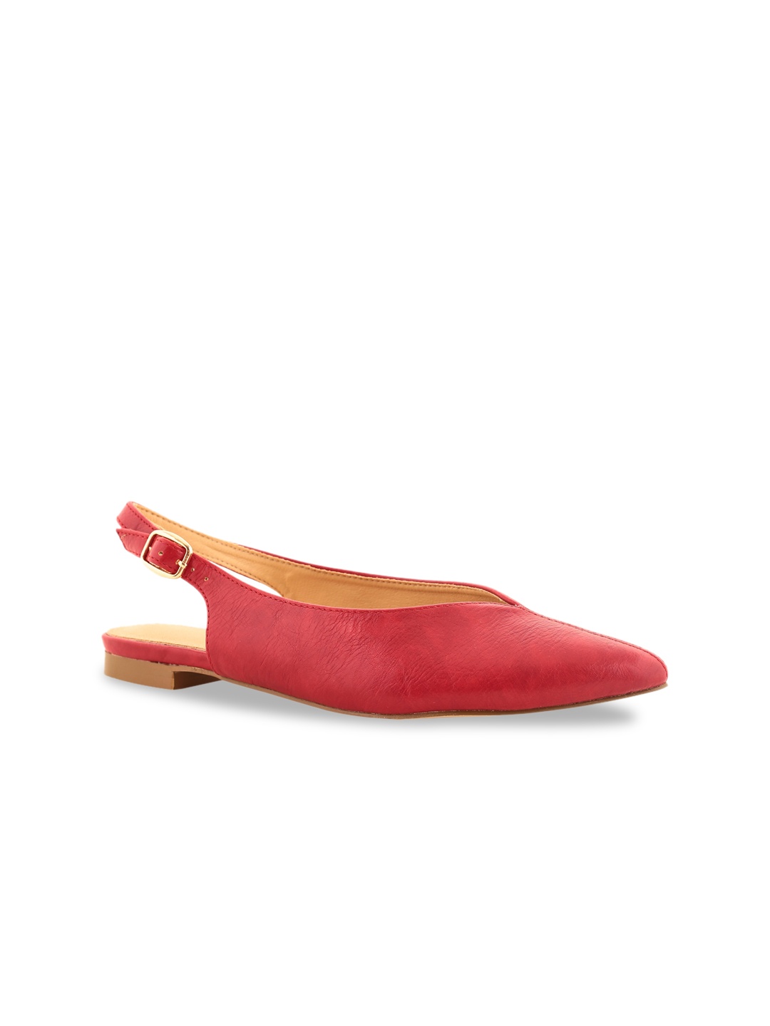 Chumbak Women Red Solid Mules