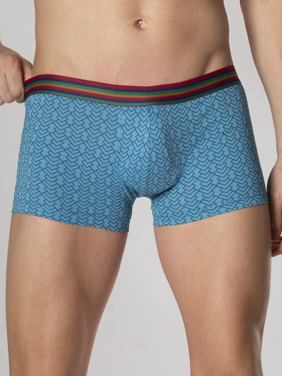 Peter England Men Blue Printed Trunks PIWTBU9436027