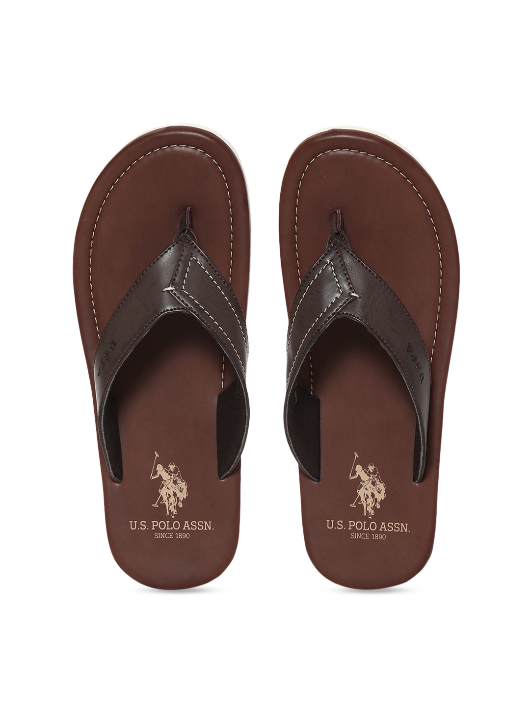 U.S. Polo Assn. Men Brown Sandals