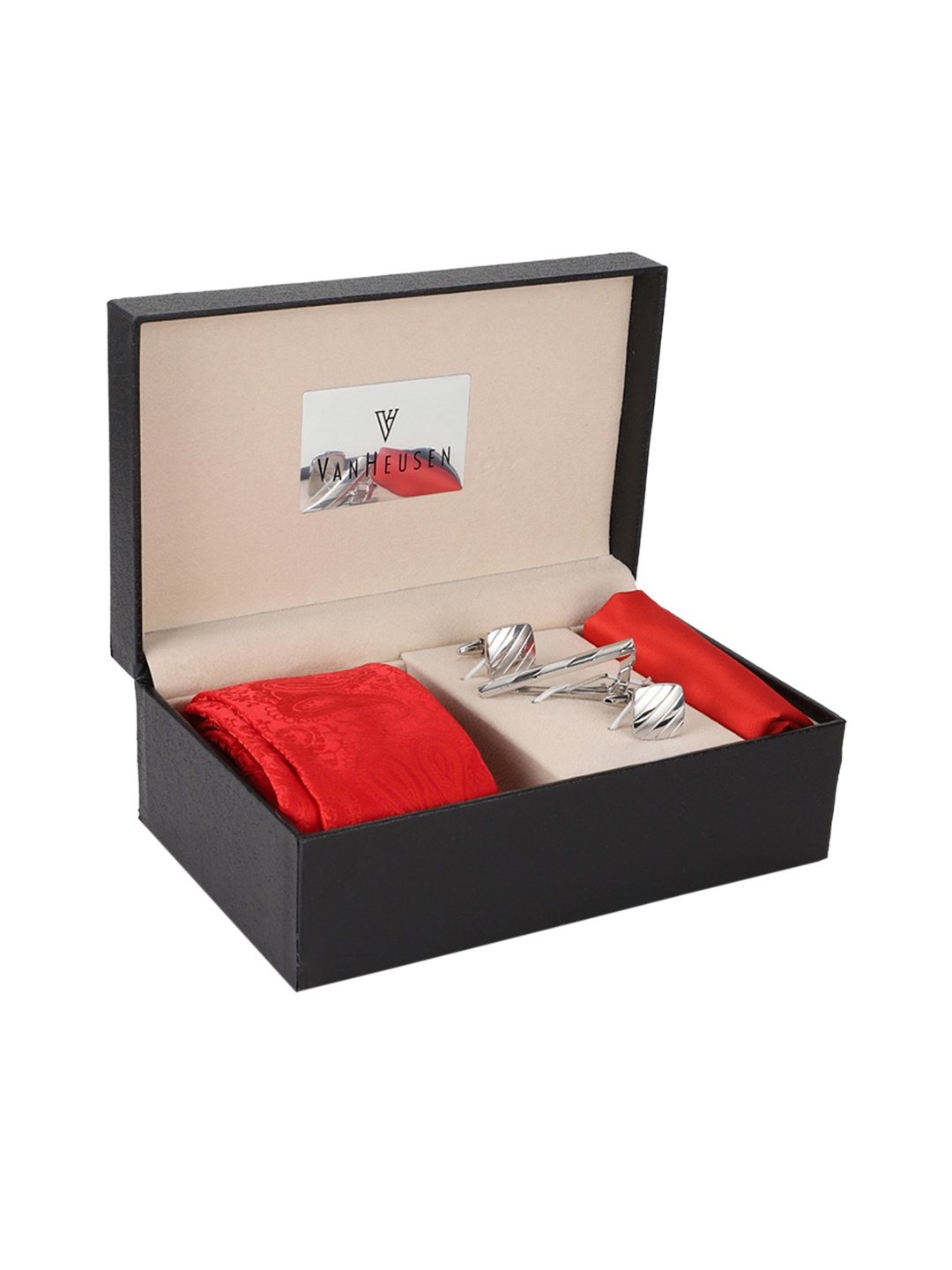 Van Heusen Men Red Accessory Gift Set