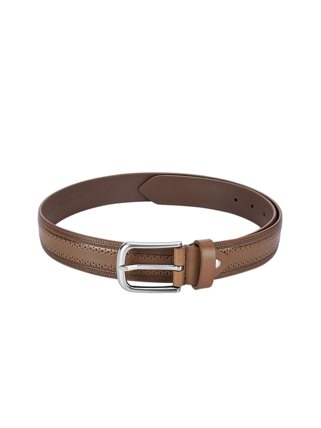 Raymond Men Brown Solid Leather Belt