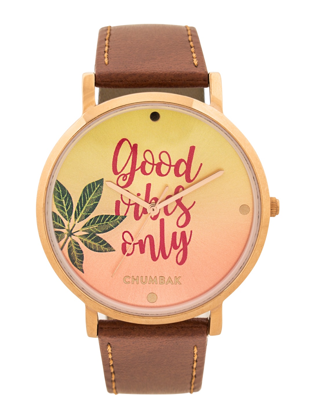 Chumbak Women Yellow Analogue Watch 8907605087059
