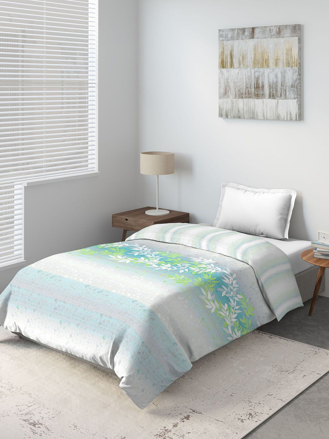 DDecor White & Green Floral Mild Winter 150 GSM Double Bed Comforter
DDecor White & Green Floral Mild Winter 150 GSM Double Bed Comforter