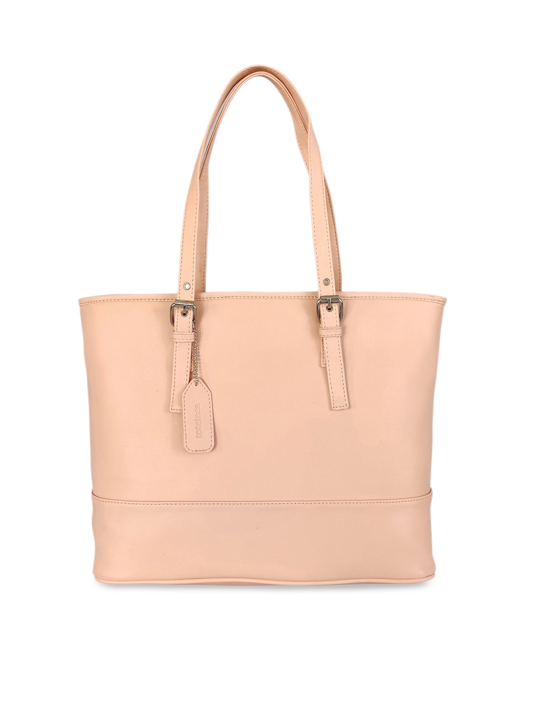 Toteteca Peach-Coloured Solid Shoulder Bag