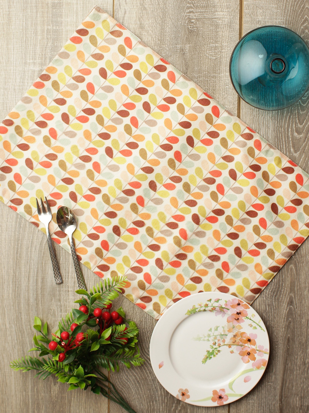 Soumya Set Of 6 Brown & Off-White Printed Shrinkage Proof & Colour Fast Table Placemats
Soumya Set Of 6 Brown & Off-White Printed Shrinkage Proof & Colour Fast Table Placemats