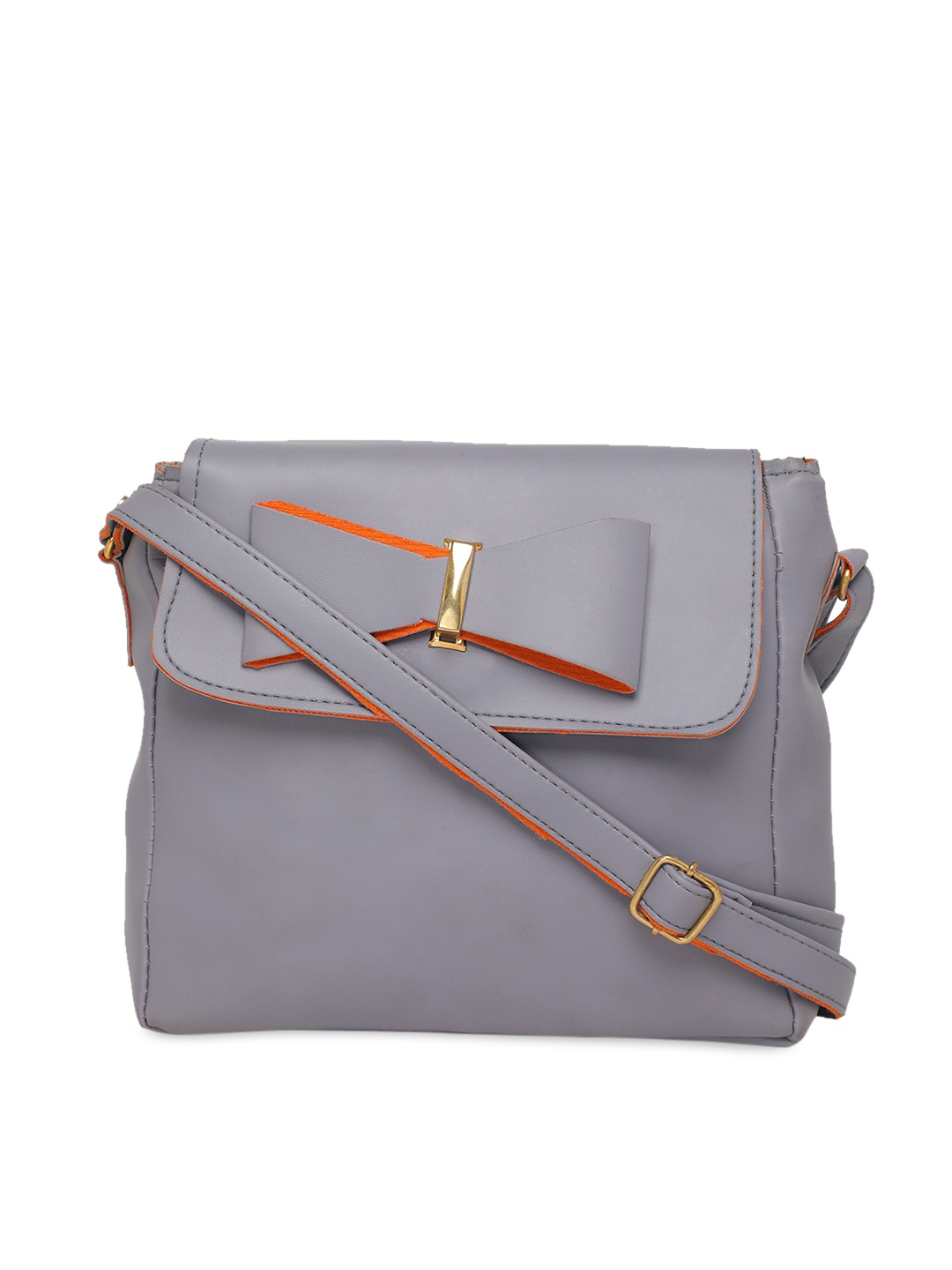 DIVA WALK Blue Solid Leather Sling Bag