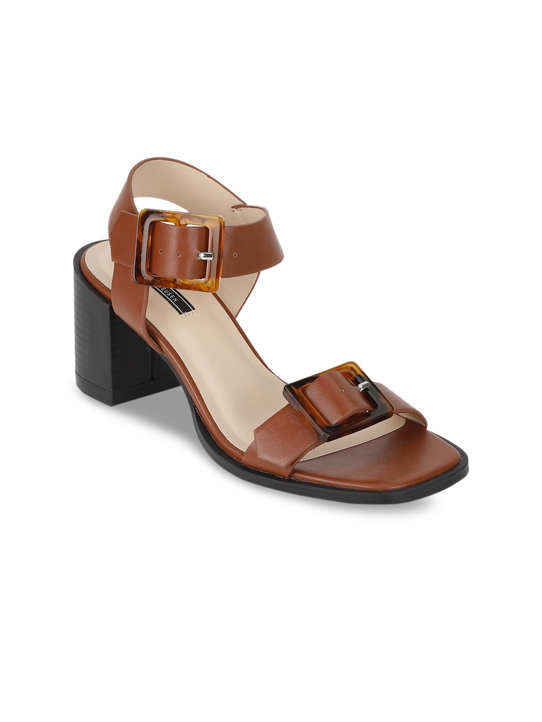 Van Heusen Woman Brown Solid Heels