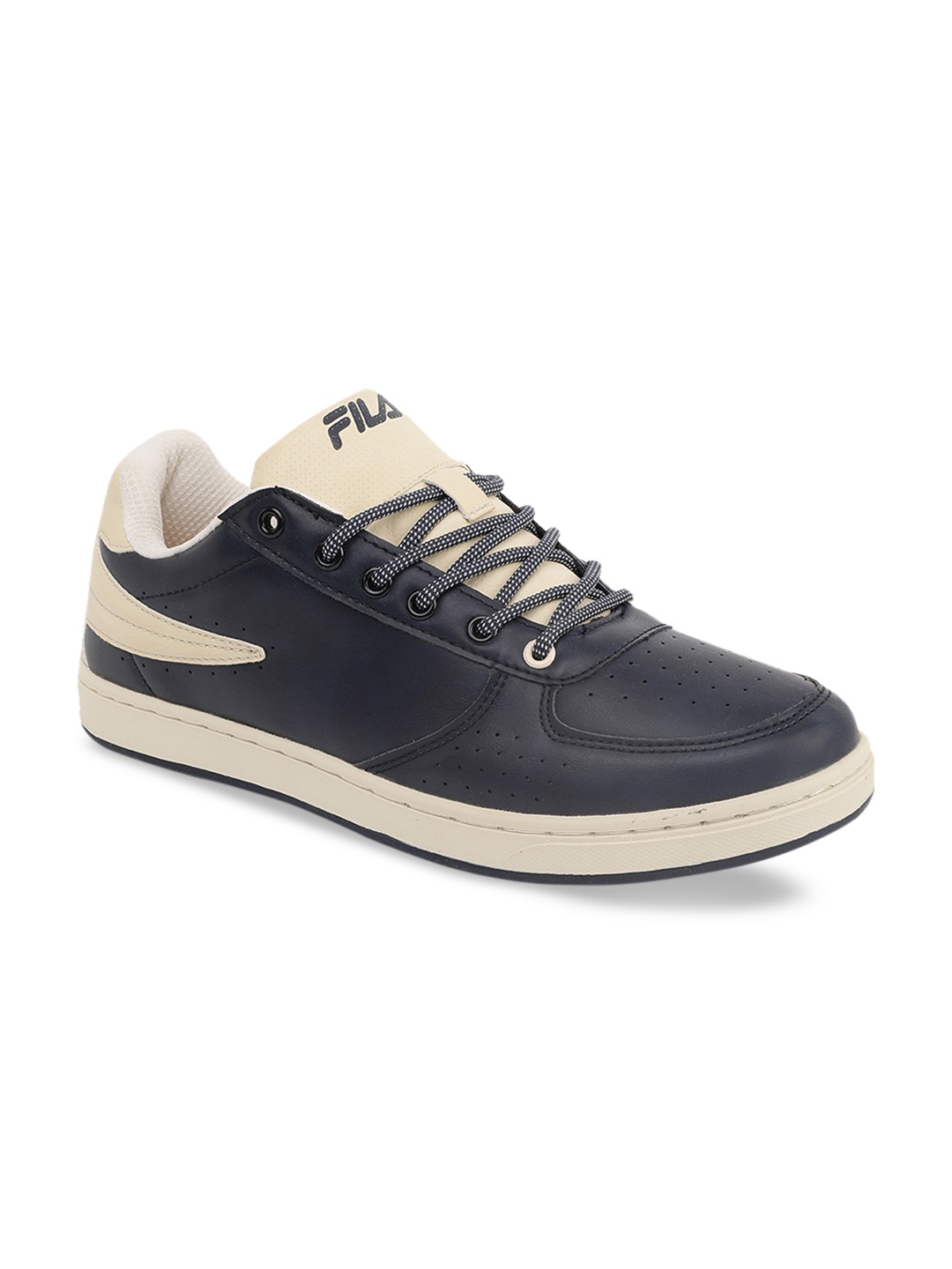 FILA Men Navy Blue & Beige Sneakers