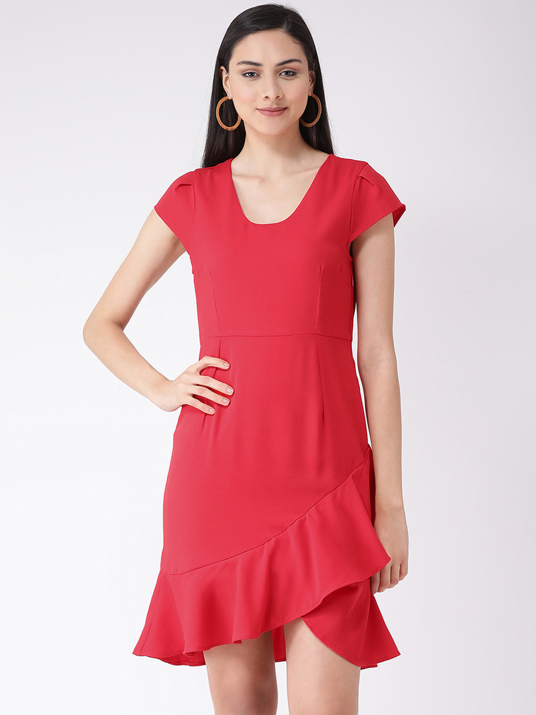 Latin Quarters Women Red Solid Sheath Dress
Latin Quarters Women Red Solid Sheath Dress