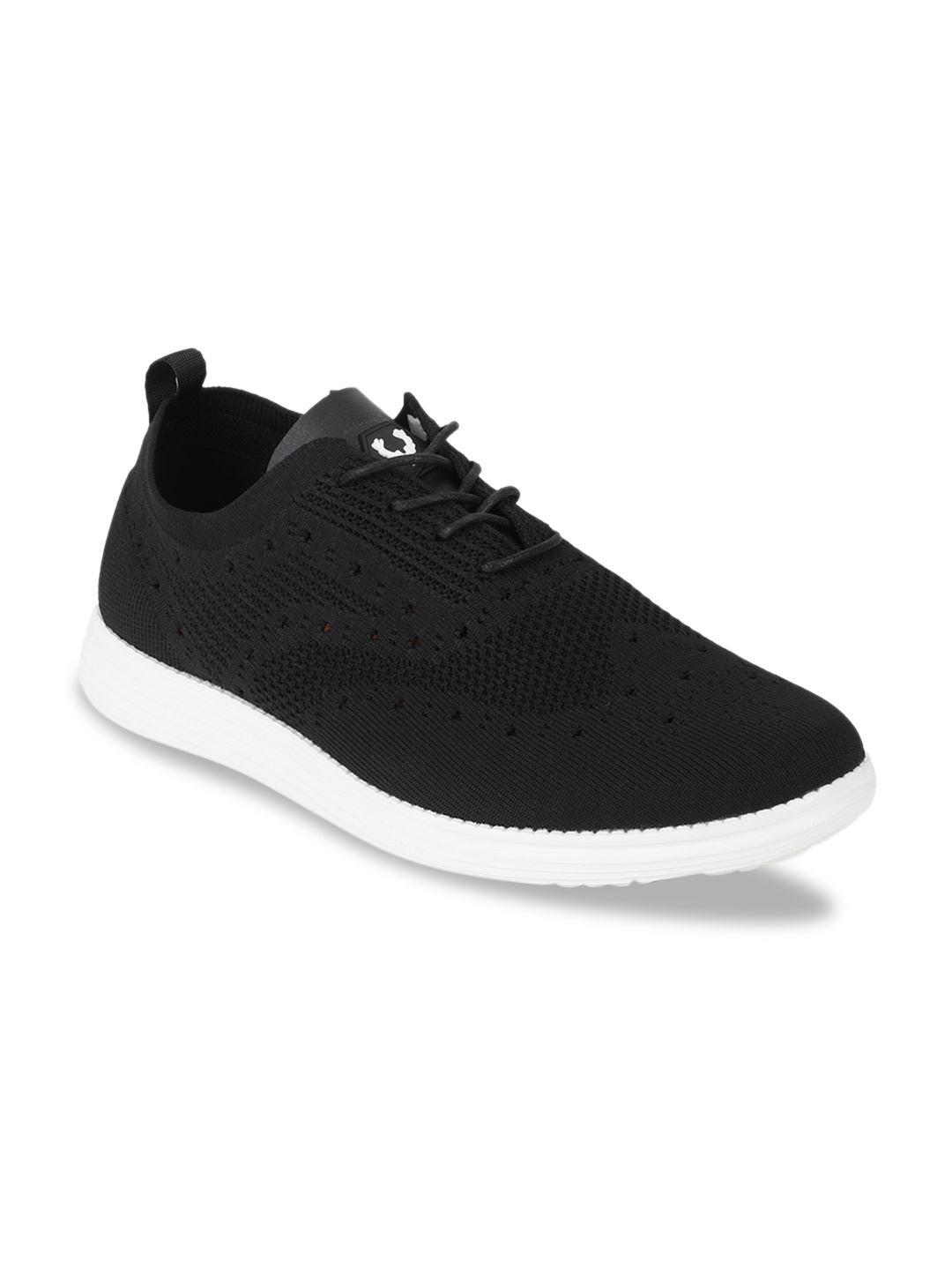 Allen Solly Men Black Woven Design Sneakers