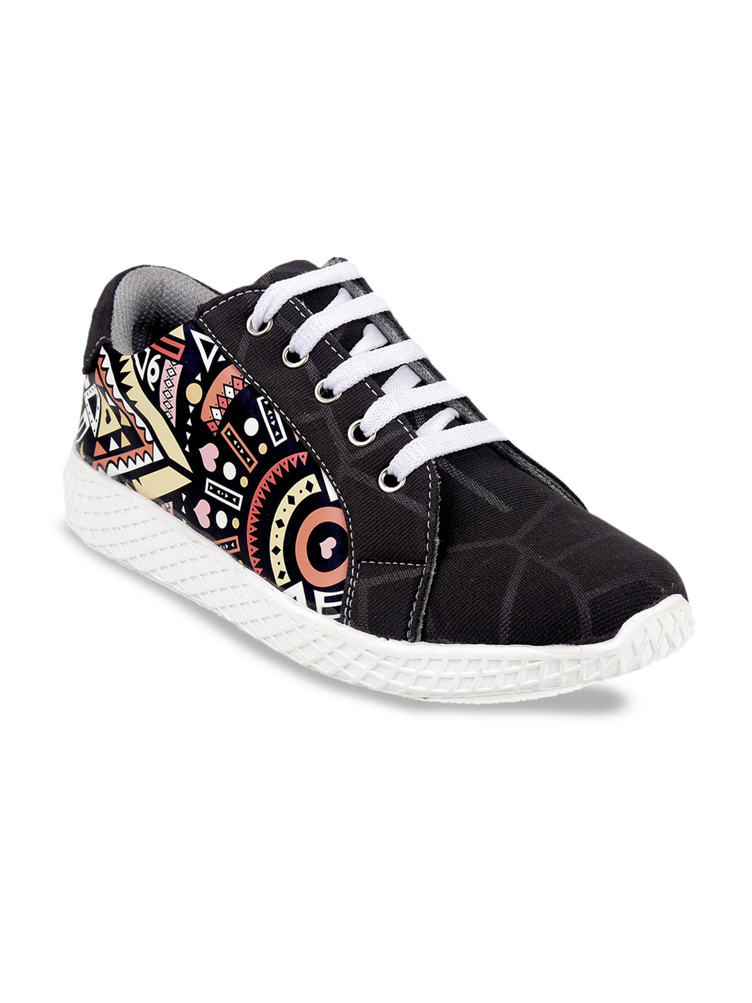 meriggiare Women Black Printed Sneakers
meriggiare Women Black Printed Sneakers