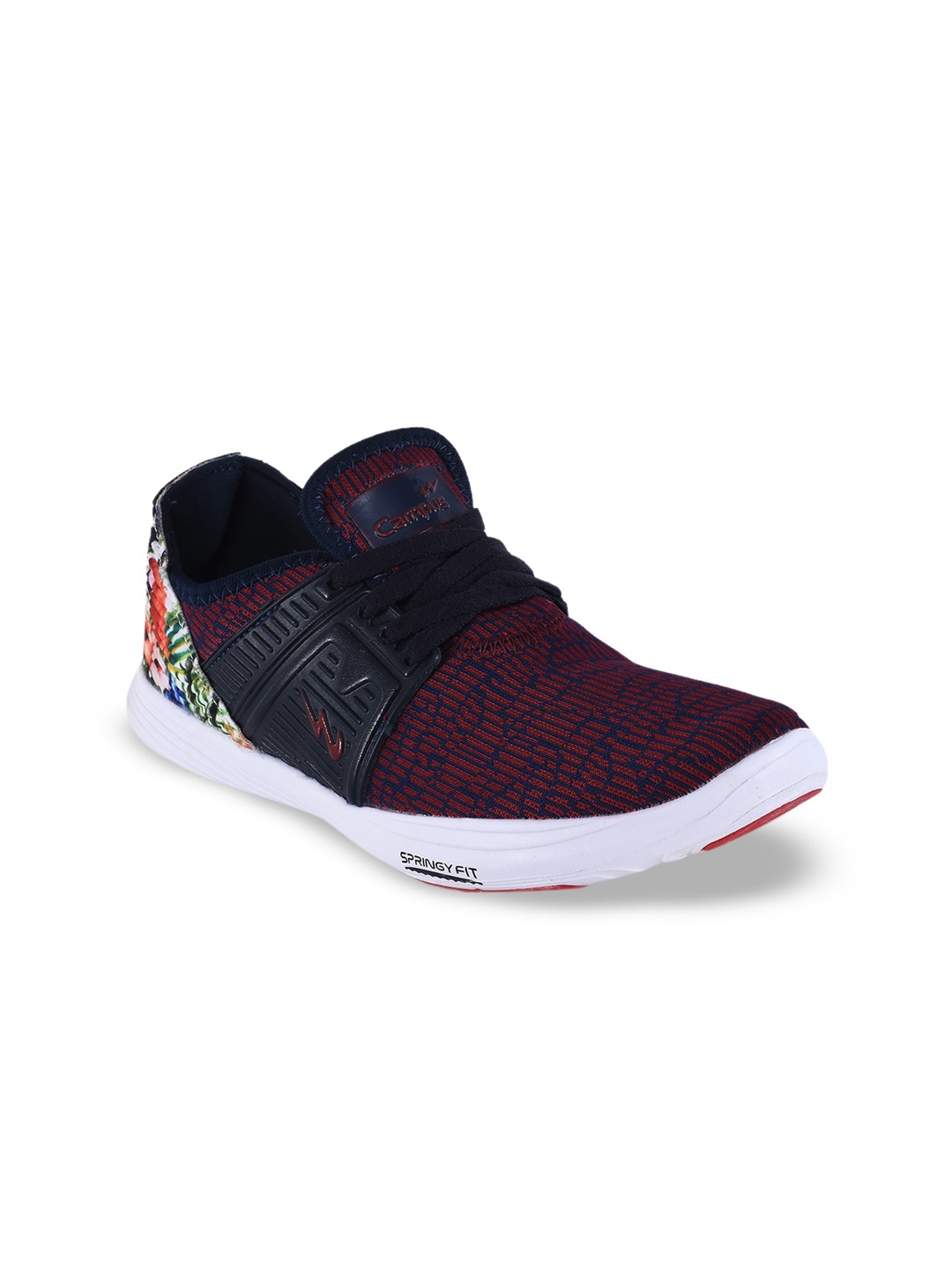 Campus Women Red Mesh Bella Running Shoes