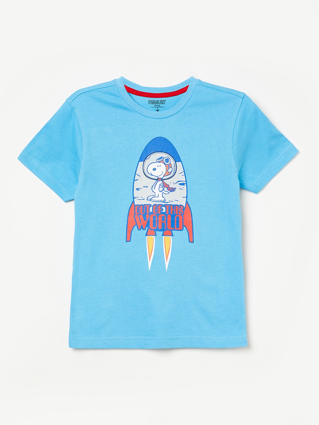 Fame Forever by Lifestyle Boys Blue Printed Round Neck T-shirt