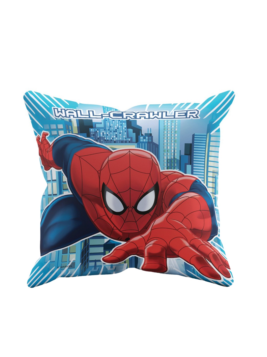 Marvel Blue & Red Spider Man Single Square Cushion Cover