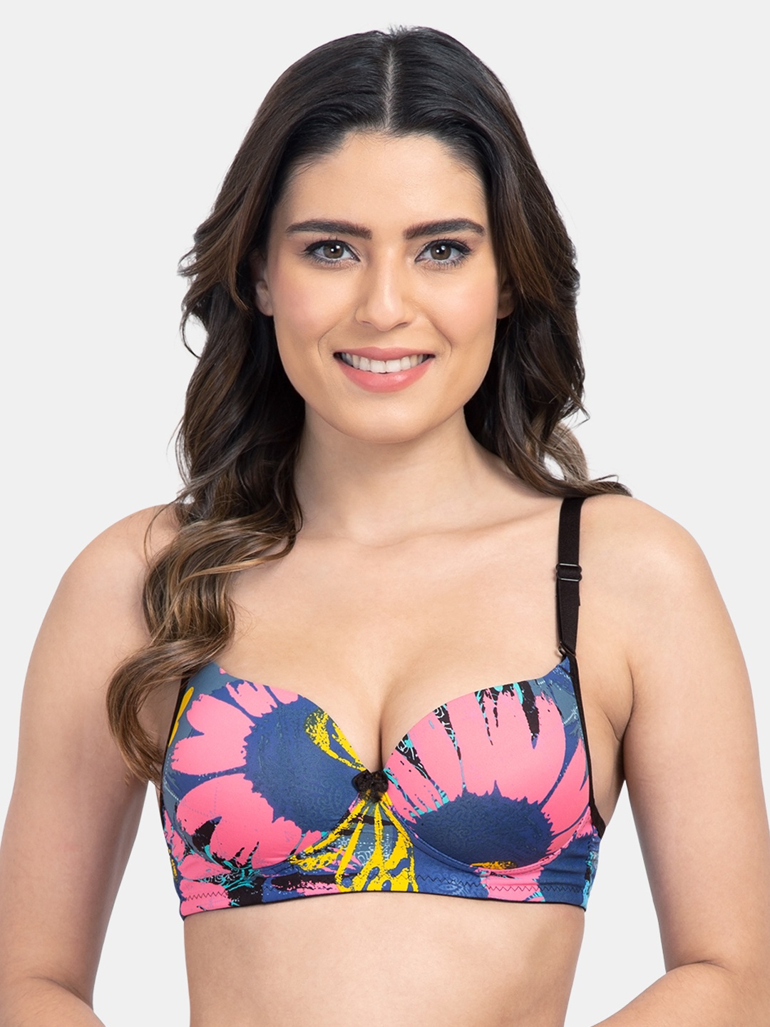 Tweens Women Blue & Pink Printed Non-Wired Heavily Padded T-shirt Bra TW15117-PR
Tweens Women Blue & Pink Printed Non-Wired Heavily Padded T-shirt Bra TW15117-PR