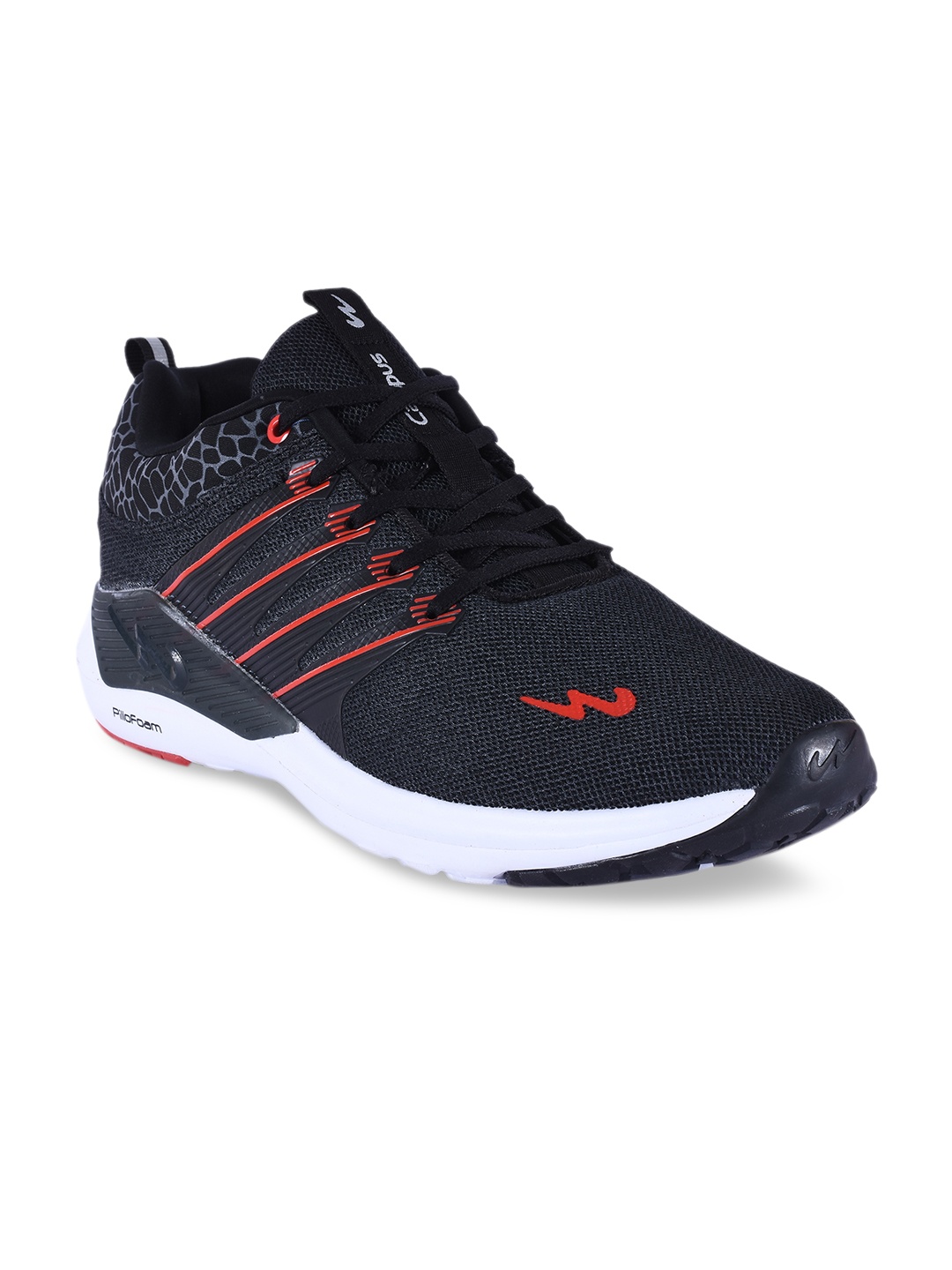 Campus Men Black Running Shoes