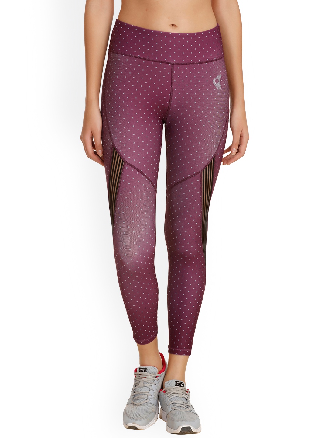 Zelocity by Zivame Women Purple Printed Ankle-Length Leggings