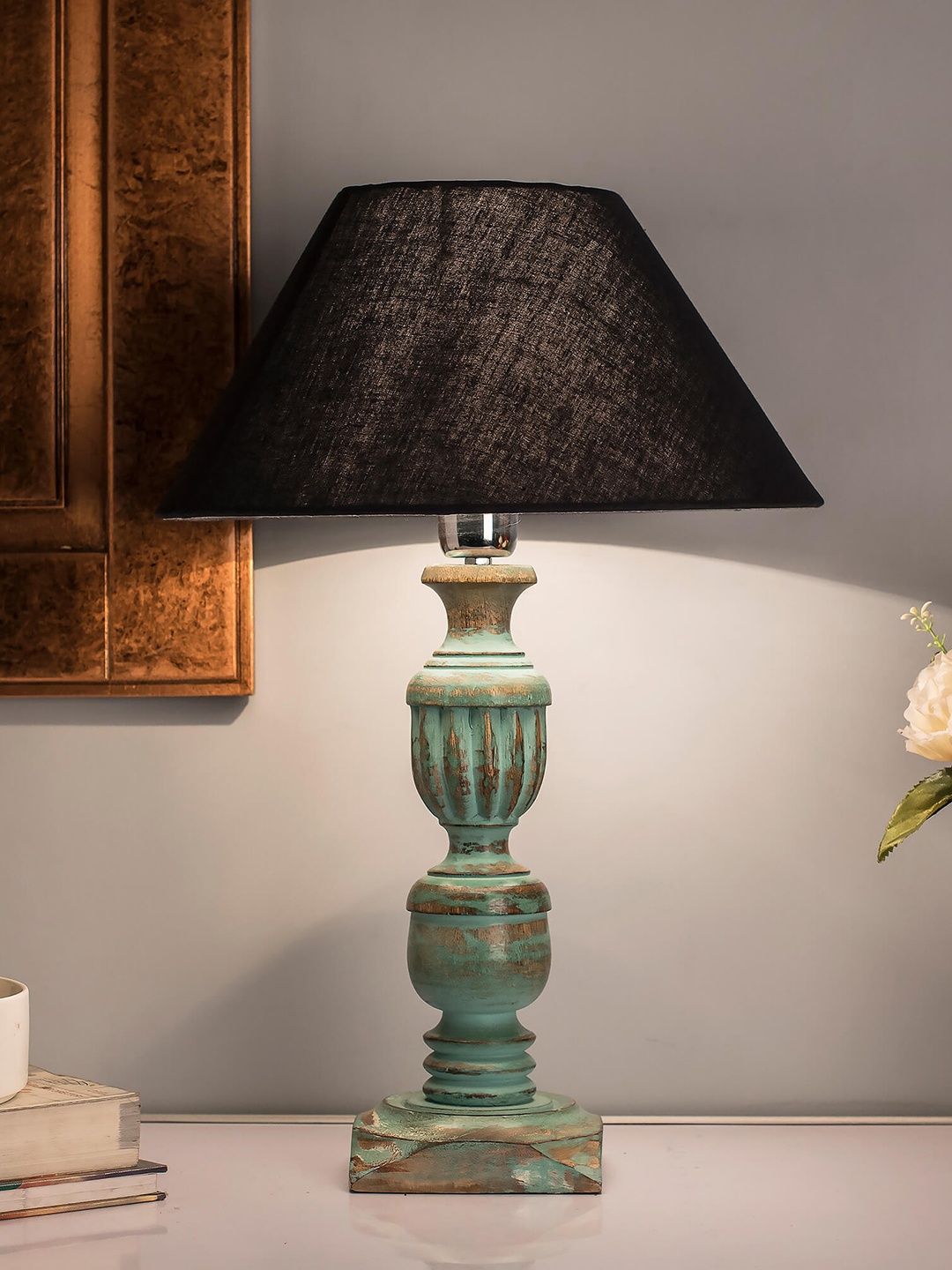 Homesake Sea Green & Navy Blue Solid Handcrafted Bedside Standard Table Lamp
Homesake Sea Green & Navy Blue Solid Handcrafted Bedside Standard Table Lamp