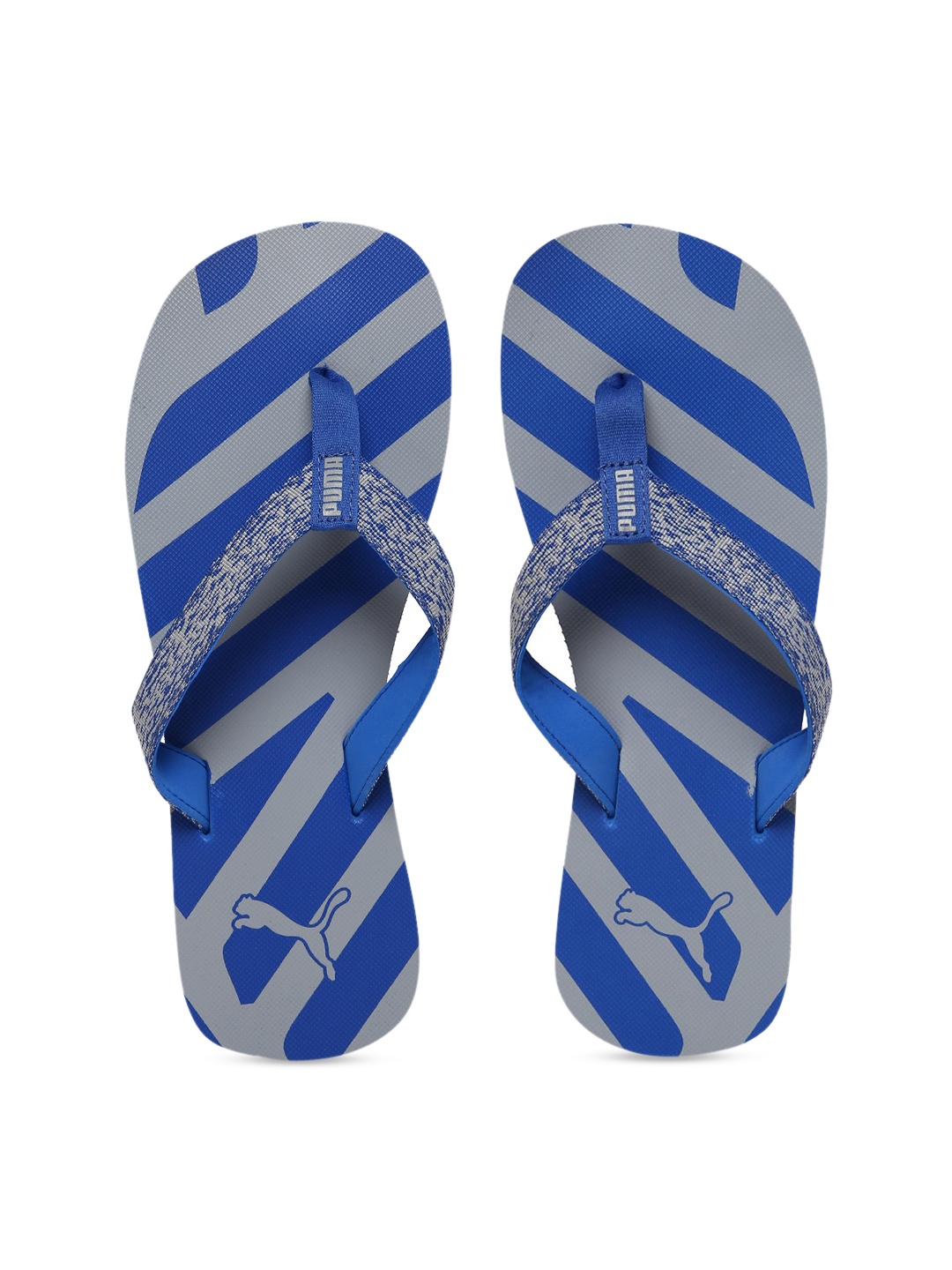 Puma Unisex Blue Textured Thong Flip-Flops 37107704-Puma Royal-