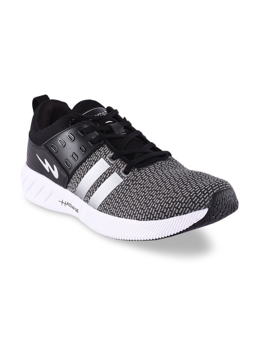 Campus Men Black Running Shoes