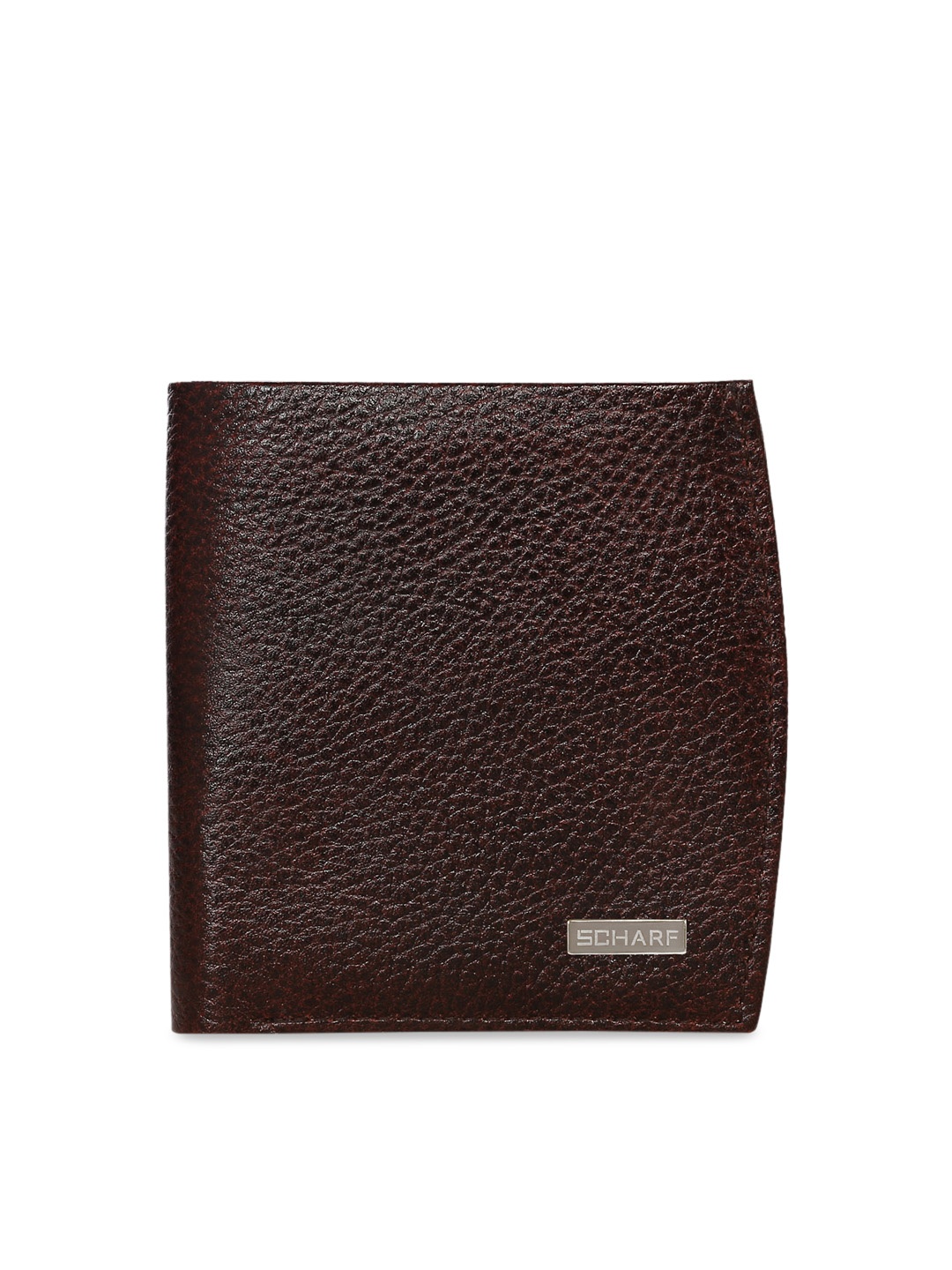 SCHARF Men Brown Solid Two Fold Wallet