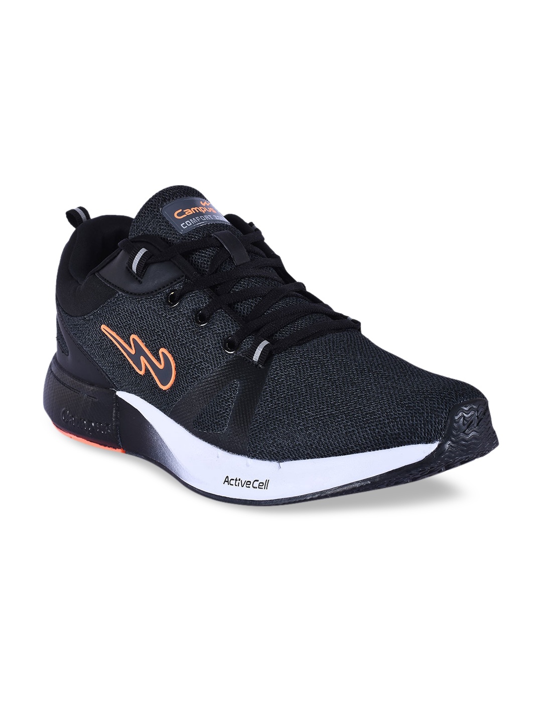 Campus Men Black Running Shoes