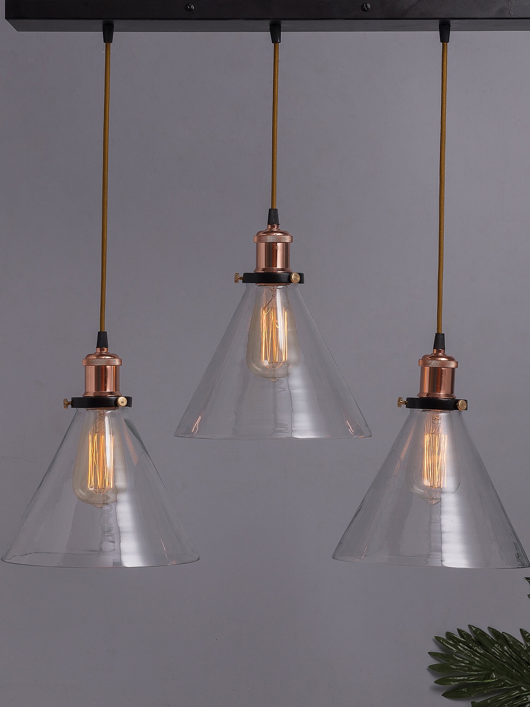 Homesake Transparent Solid Handcrafted 3-Lights Cluster Glass Cluster Light, Copper
Homesake Transparent Solid Handcrafted 3-Lights Cluster Glass Cluster Light, Copper