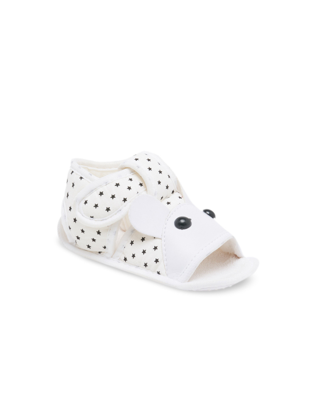 CHiU Kids White Printed Booties 
CHiU Kids White Printed Booties