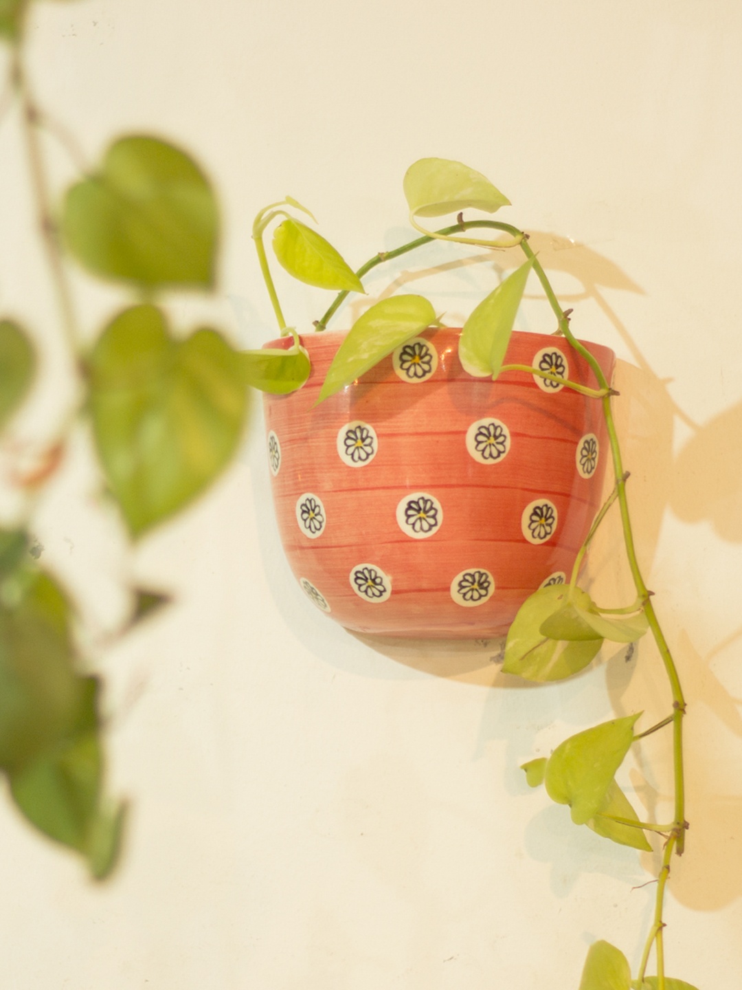 The Wishing Chair Multicoloured Printed Wall Planter, Multi
