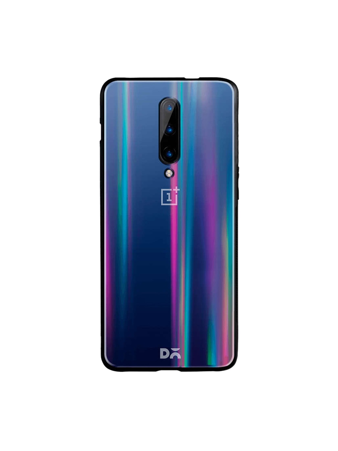 DailyObjects Blue OnePlus 7 Pro Holographic Glass Case Cover