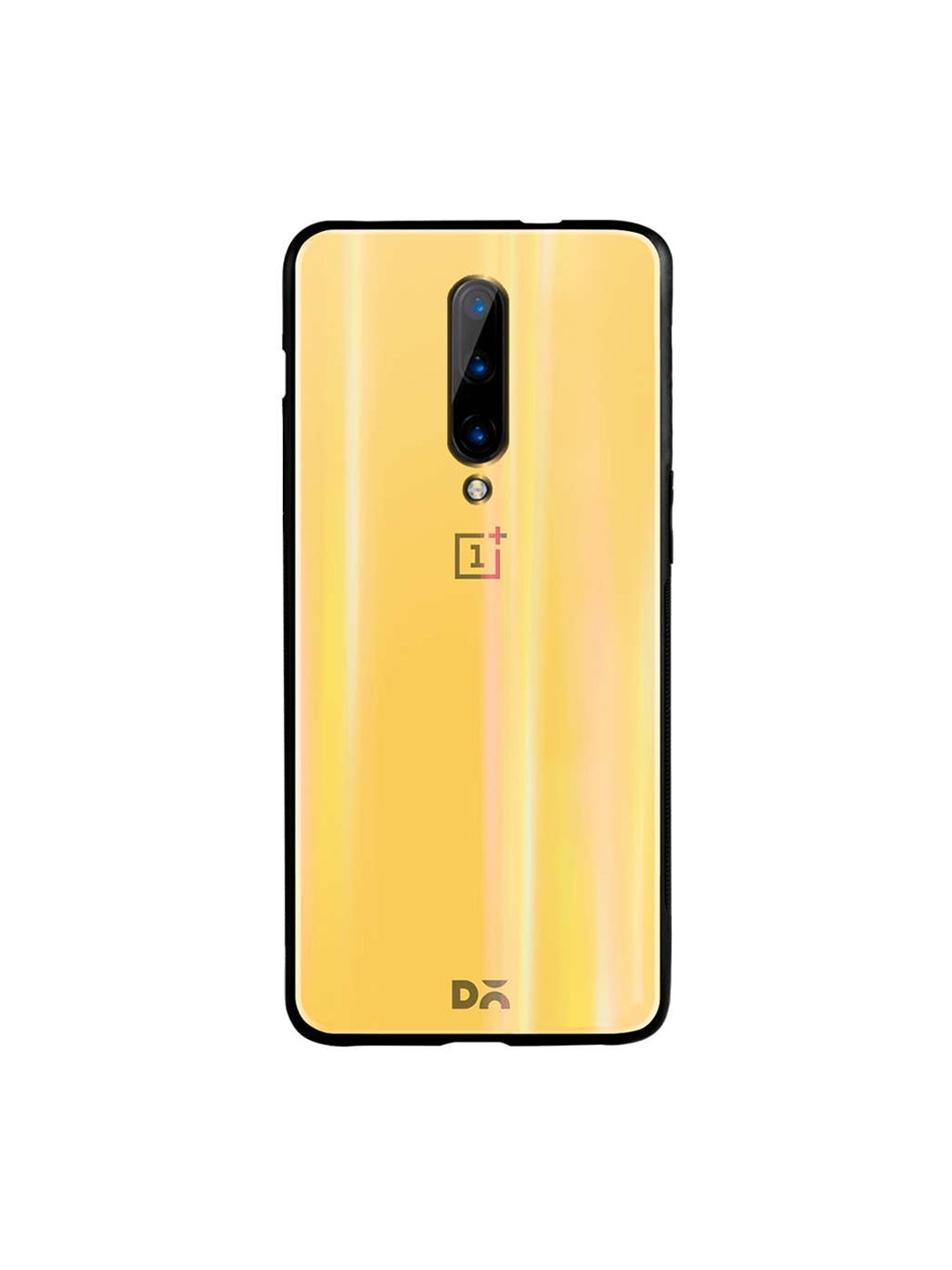 DailyObjects Yellow OnePlus 7 Pro Holographic Glass Case Cover