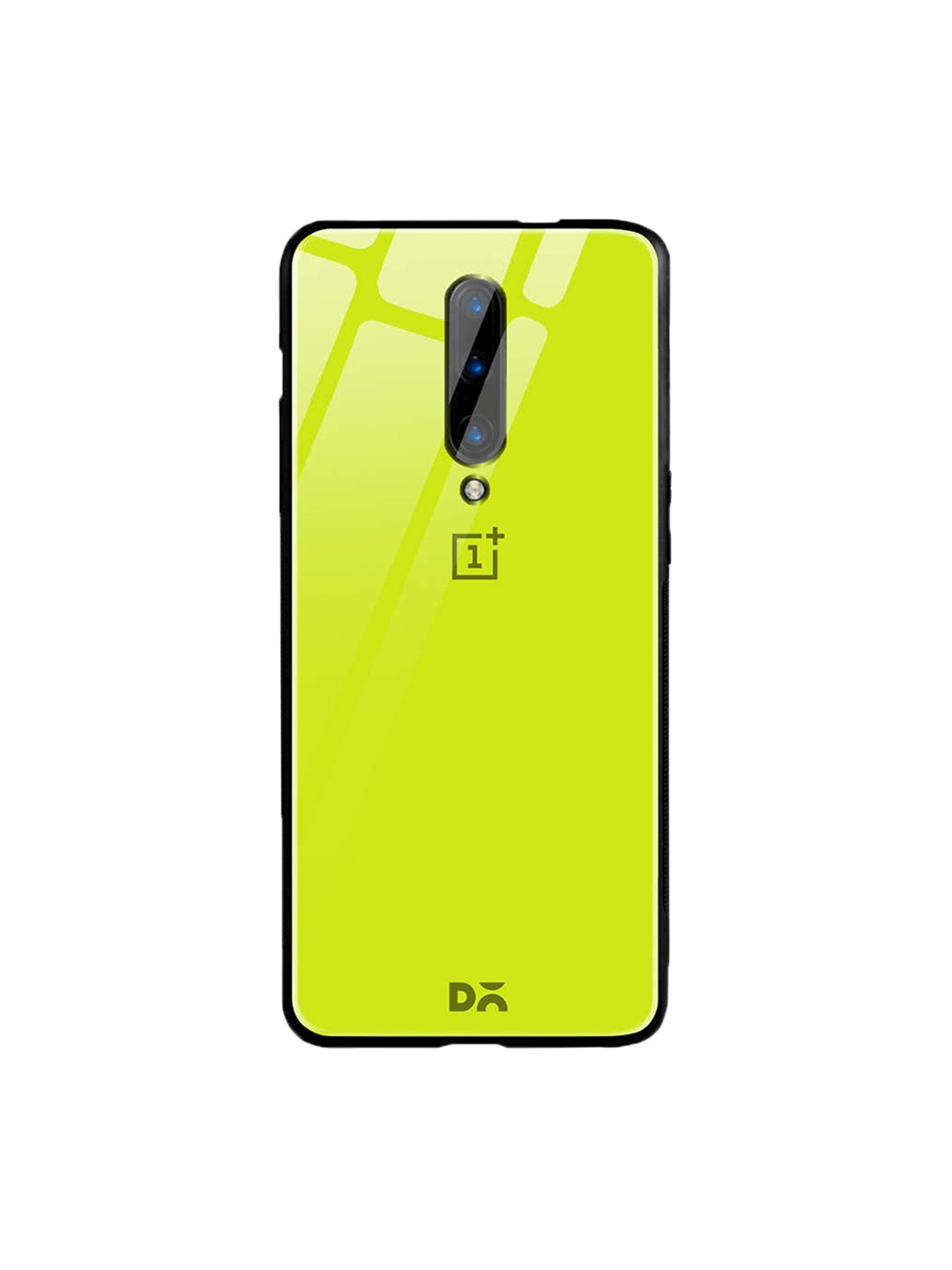 DailyObjects Lime Green OnePlus 7 Pro Glass Case Cover