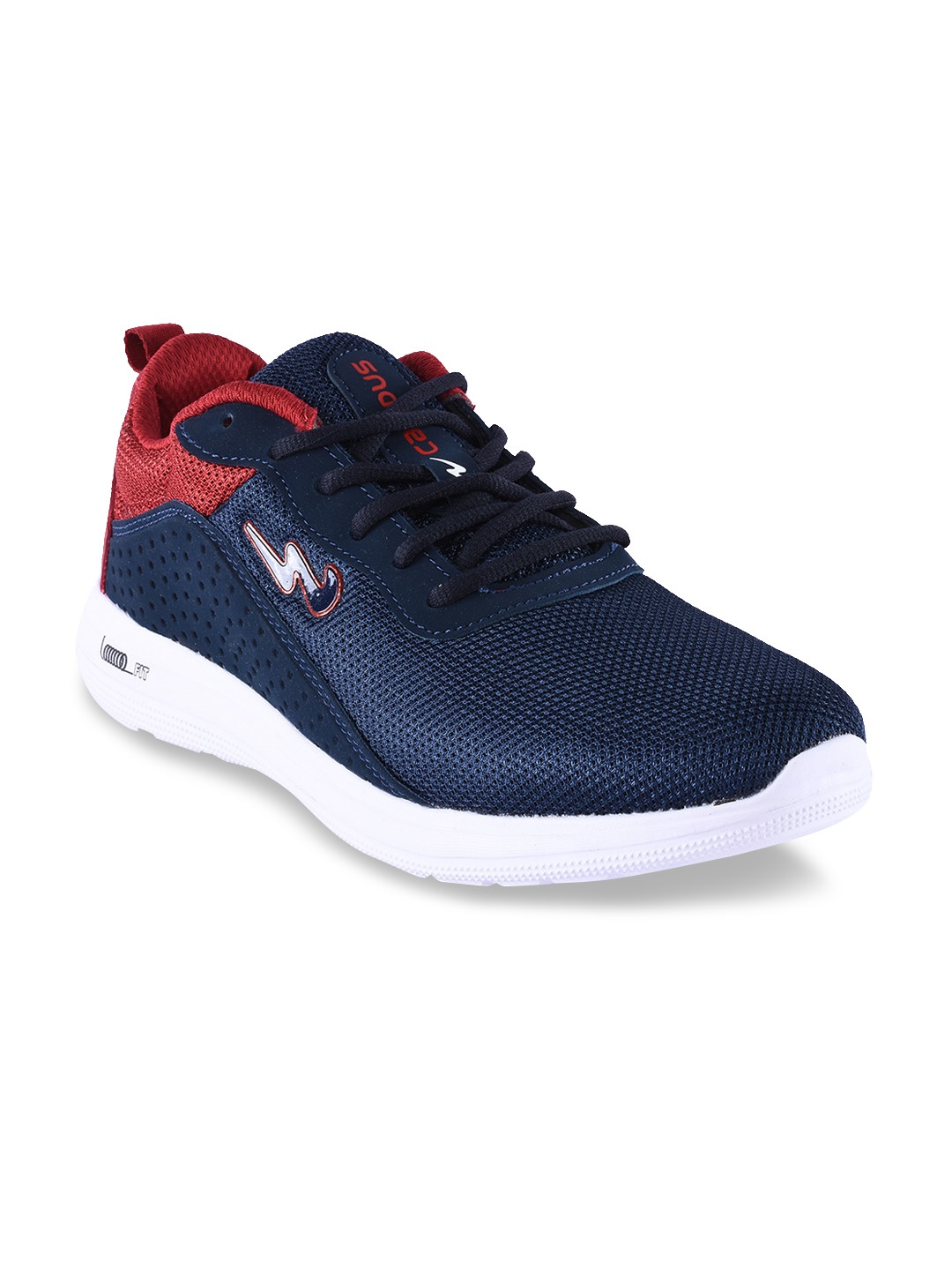 Campus Men Navy Mesh Running Shoes, Navy blue
