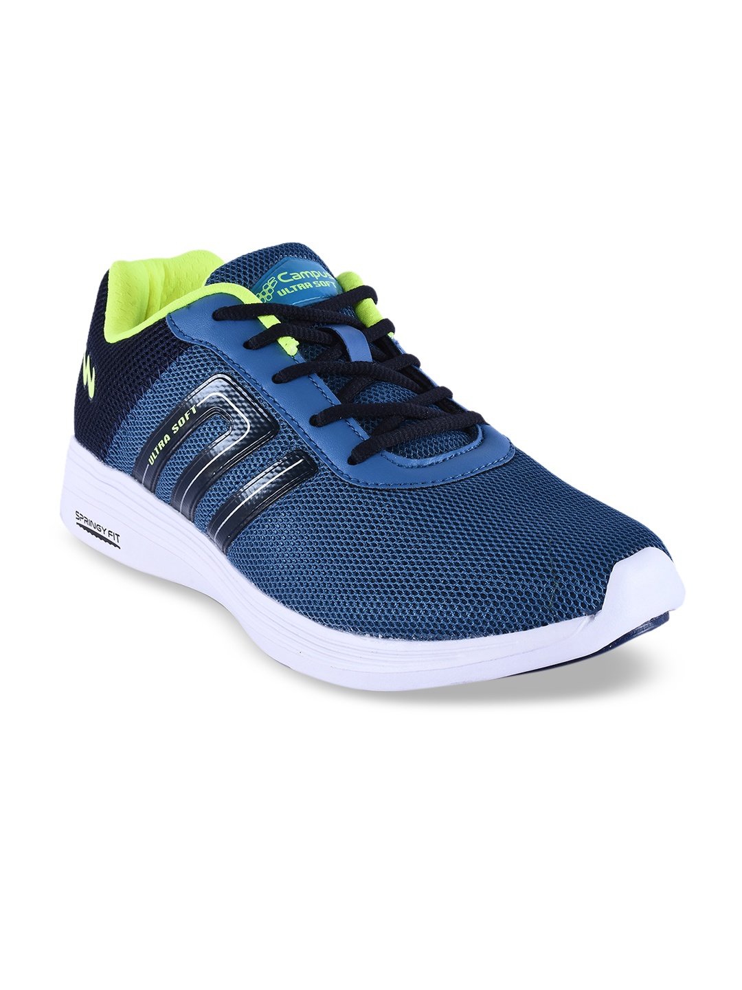 Campus Men Blue Mesh Running Shoes