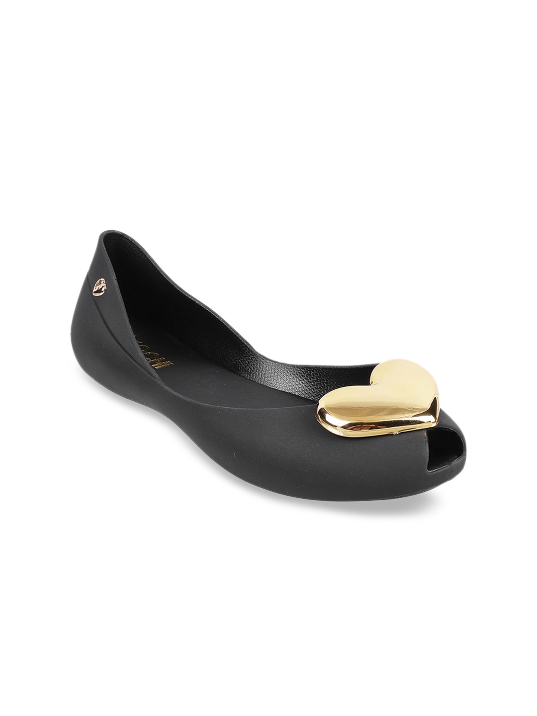 Mochi Women Black Solid Ballerinas