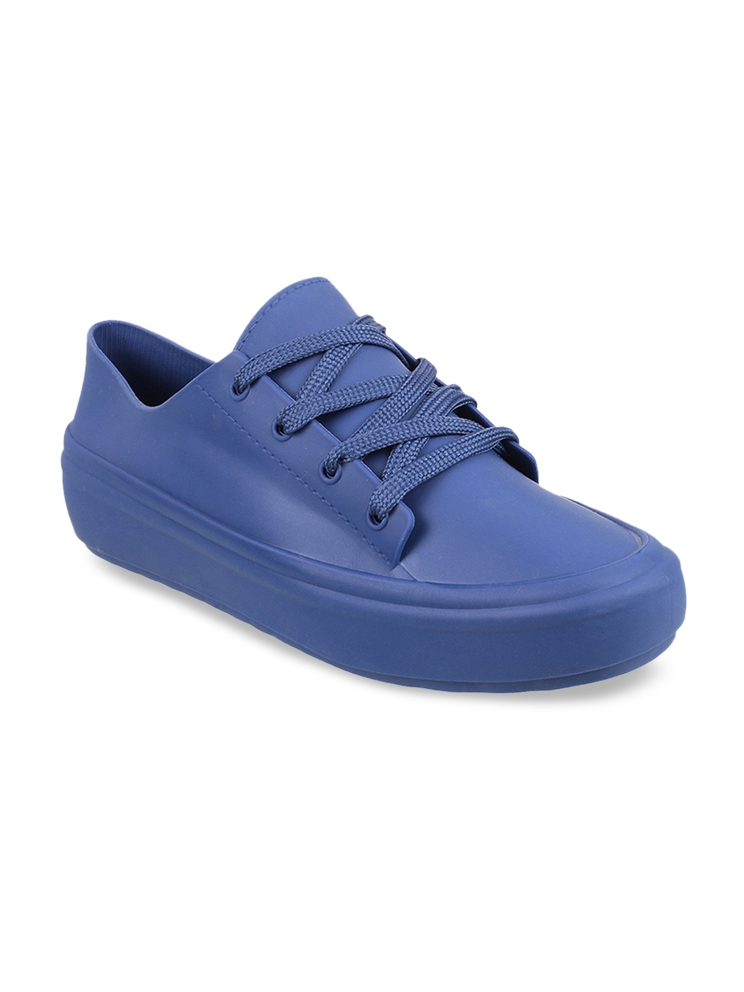 Metro Women Blue Solid Sneakers