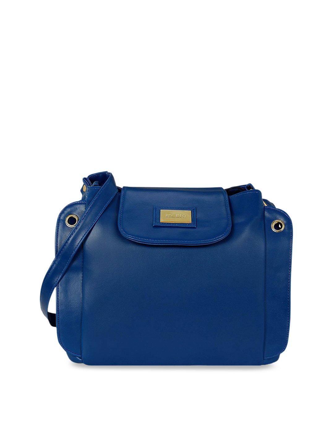 KLEIO Blue Solid Sling Bag
