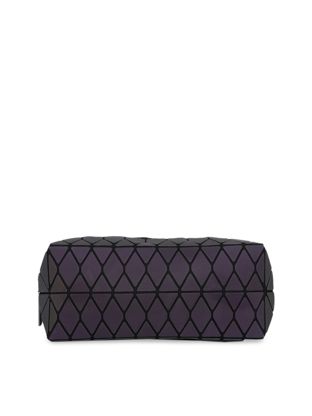 BAOMI Grey Geometric Range Reflective Cosmetic Pouch
