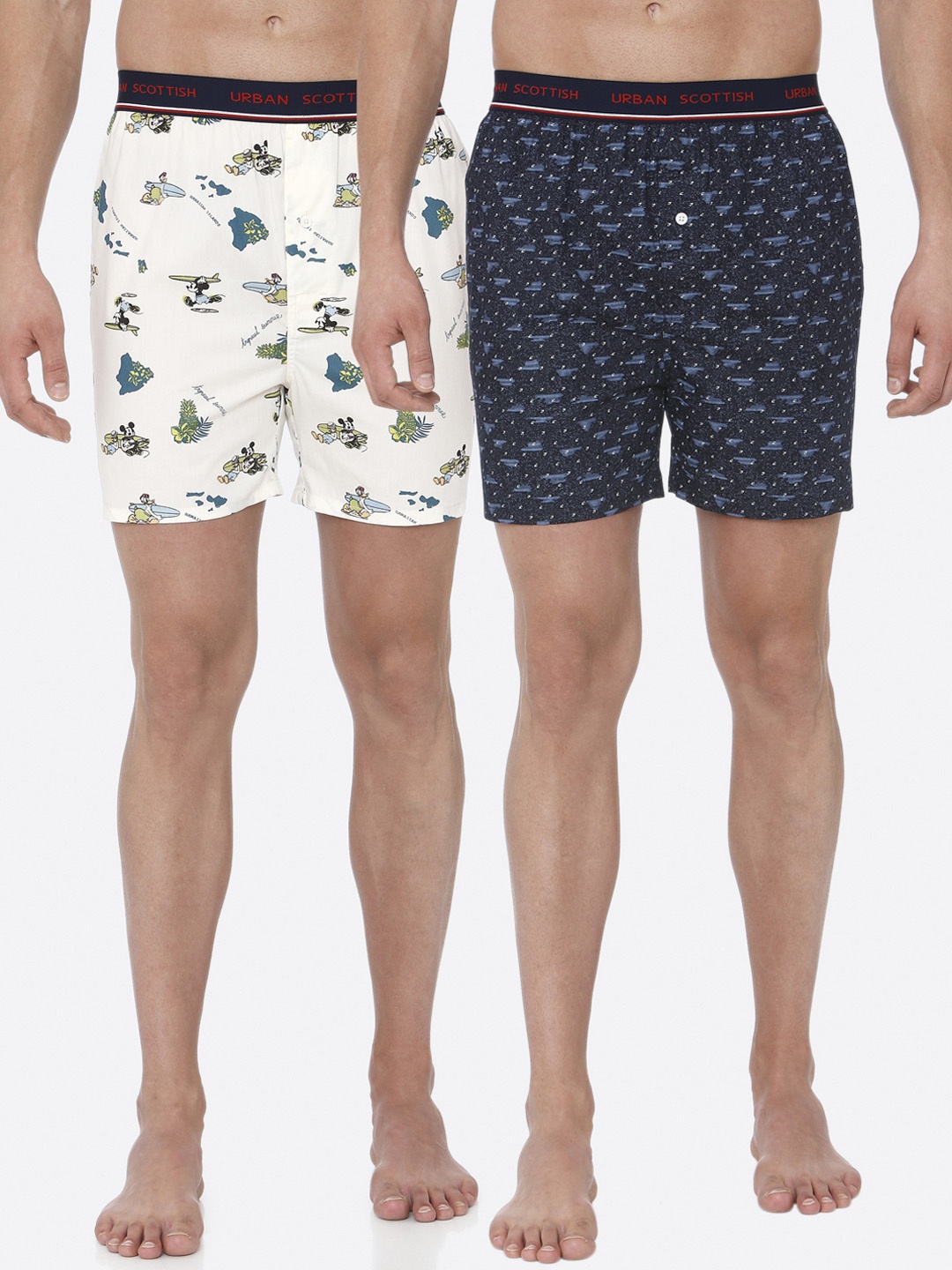 URBAN SCOTTISH Men Pack of 2 Multicoloured Printed Pure Cotton Boxers USBX1910, Multi
URBAN SCOTTISH Men Pack of 2 Multicoloured Printed Pure Cotton Boxers USBX1910, Multi