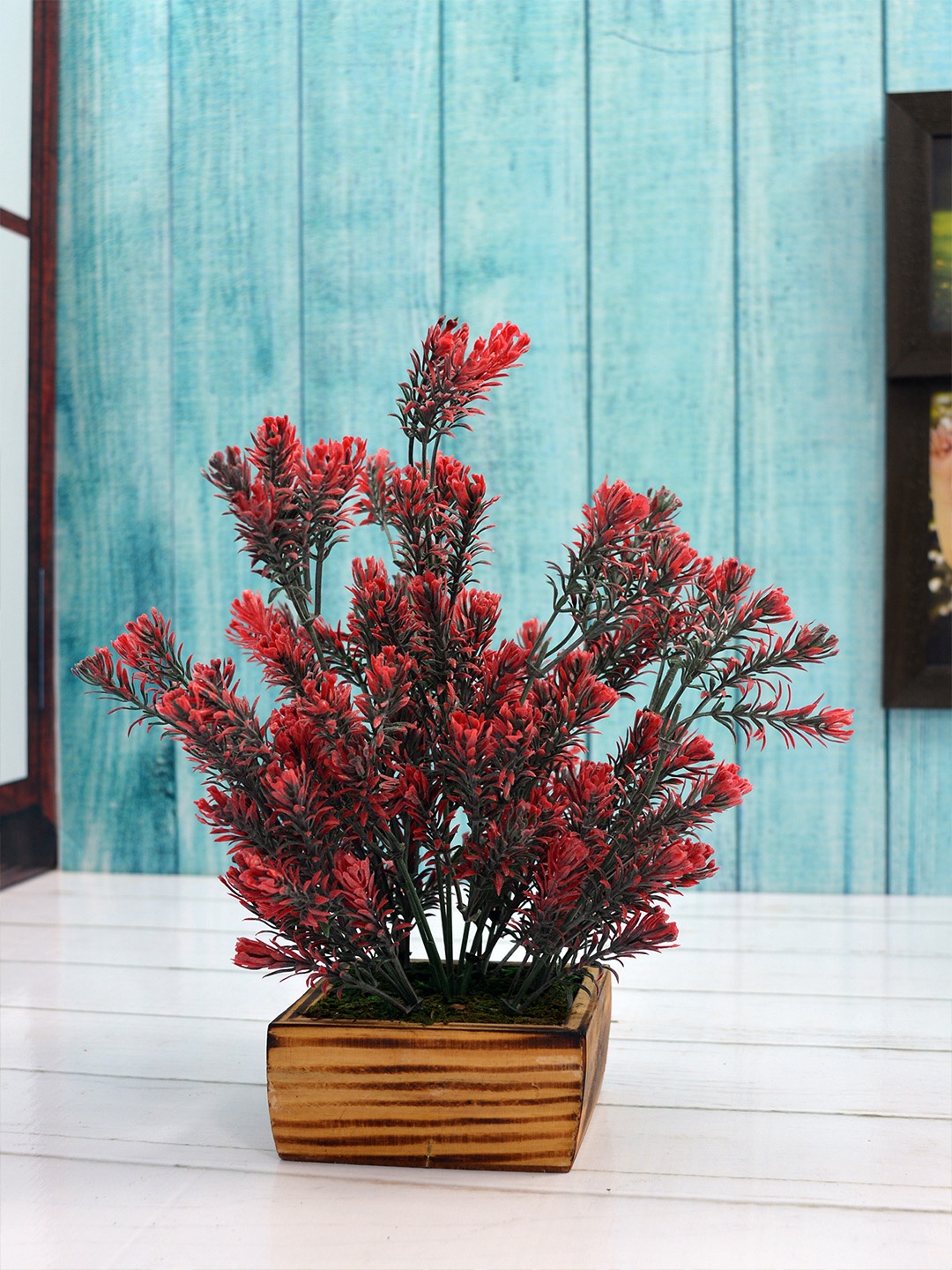 Fancy Mart Red Artificial Rosemarry With Pot