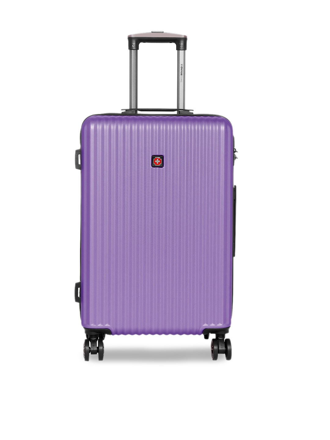 SWISS BRAND Purple Riga Range Hard Side Cabin Trolley Bag