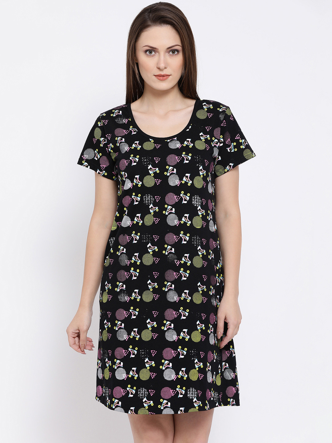 Clovia Black Printed Nightdress NS1197R13XL
Clovia Black Printed Nightdress NS1197R13XL
