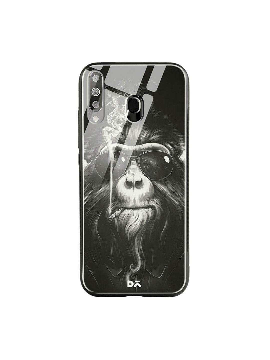 DailyObjects Black Samsung Galaxy M30 Glass Case Cover