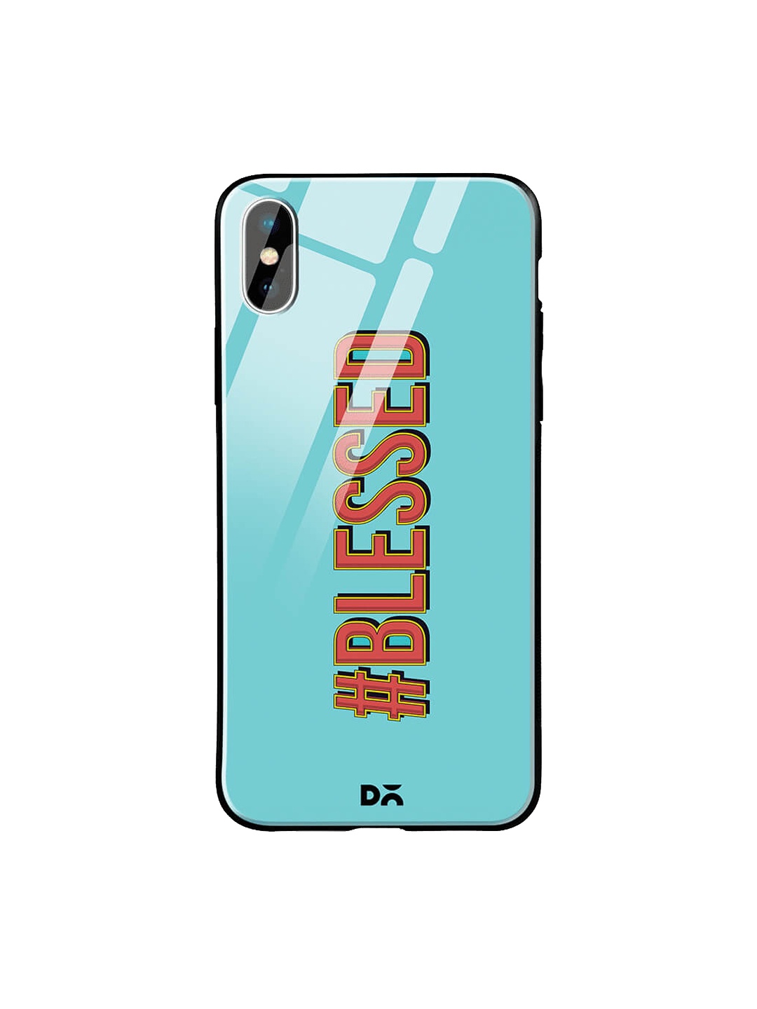 DailyObjects Blue iPhone XS Max Glass Case Cover