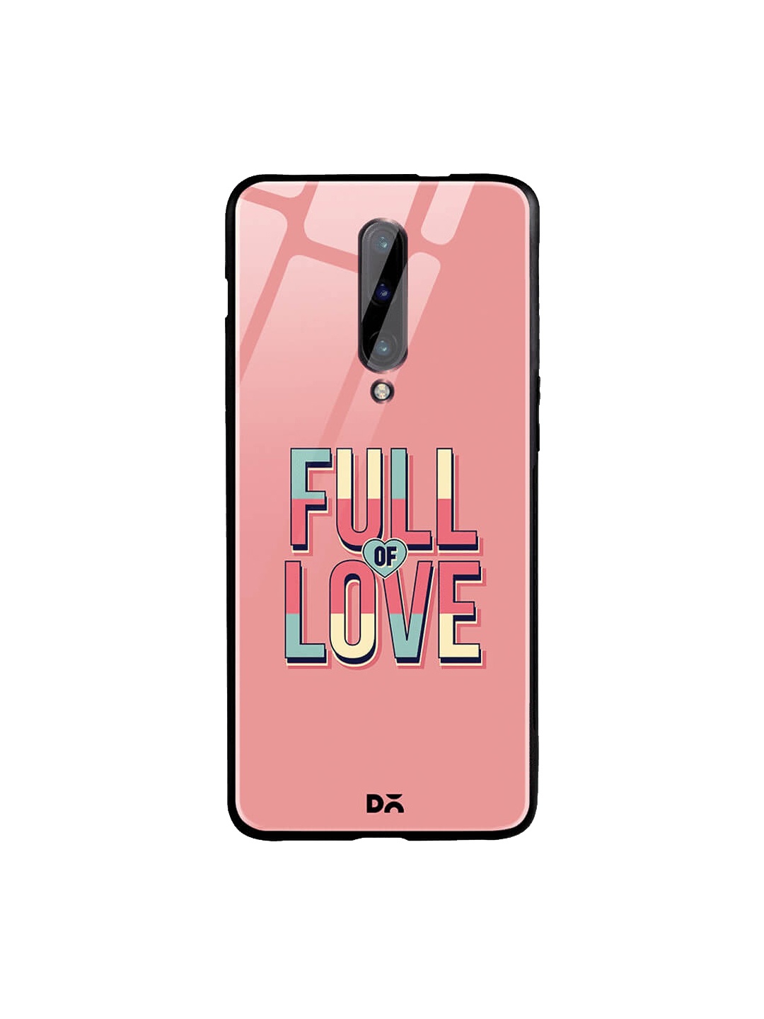 DailyObjects Pink OnePlus 7 Pro Printed Glass Case Cover
