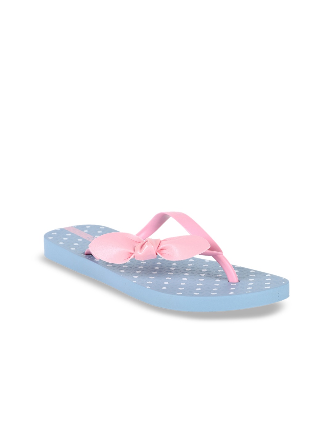 iPanema Women Blue & Pink Printed Thong Flip-Flops