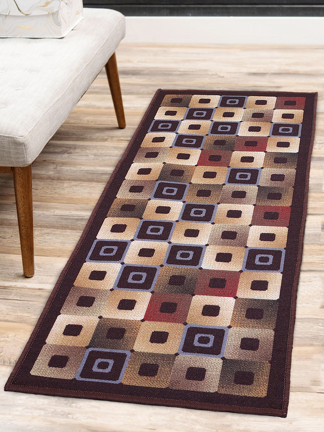 Status Multicoloured Printed Anti-Skid Taba Runner, Multi
Status Multicoloured Printed Anti-Skid Taba Runner, Multi