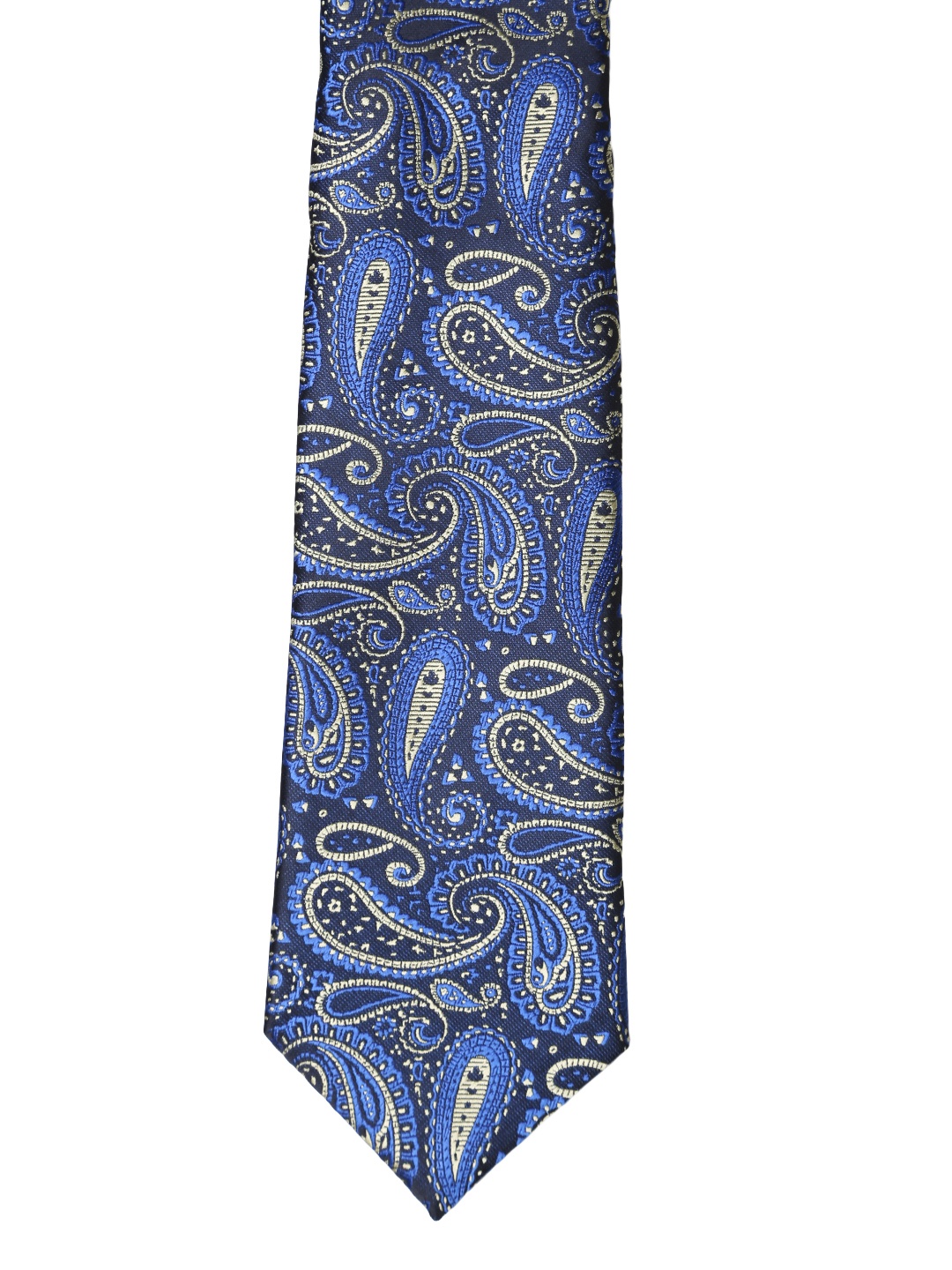 Tossido Blue Printed Broad Tie