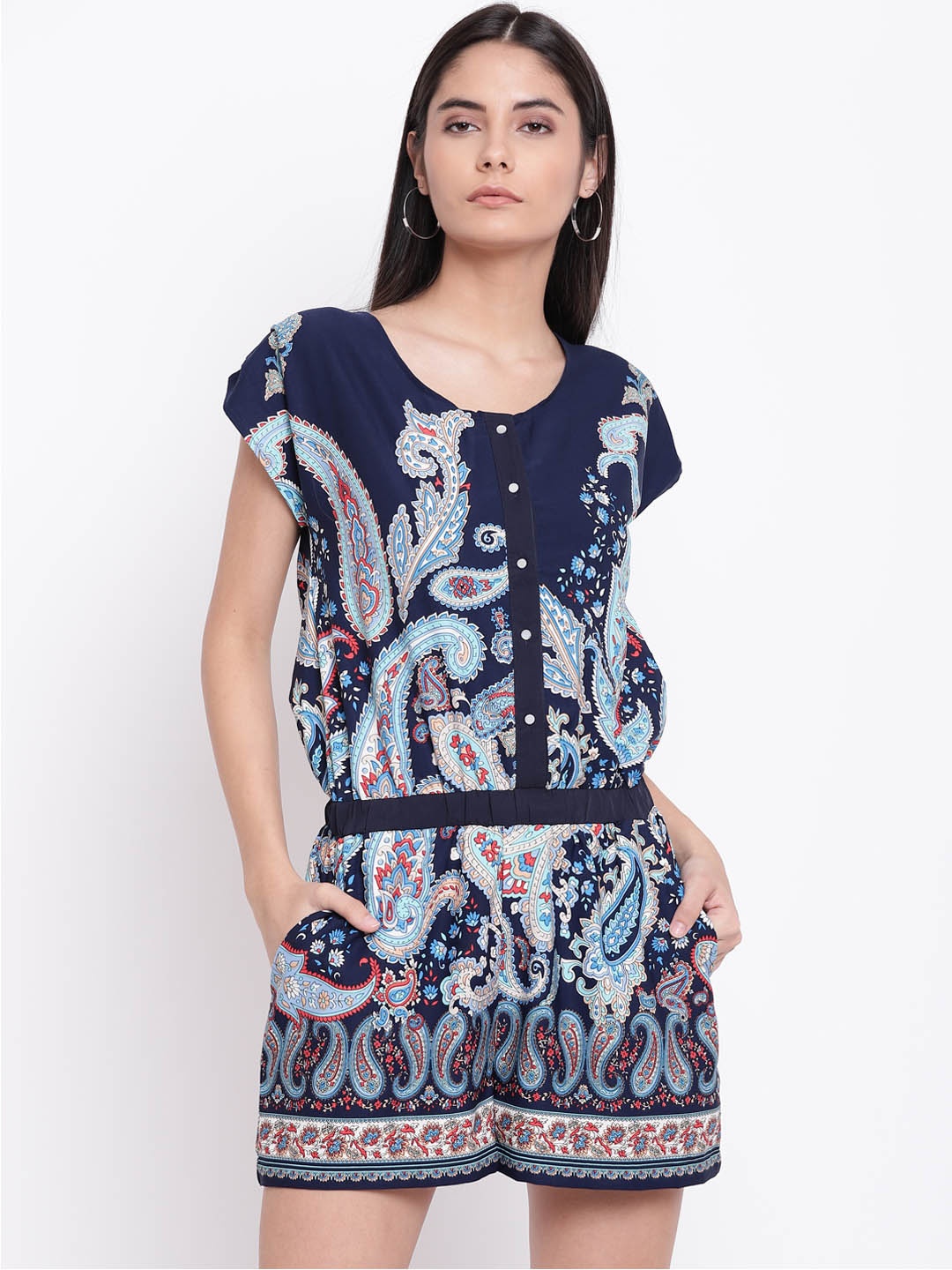 RIVI Woman's Stylish Multi Coloured Playsuit